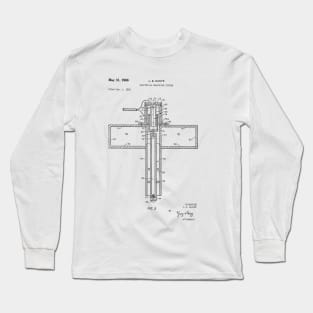 Electrical Measuring System Vintage Patent Hand Drawing Long Sleeve T-Shirt